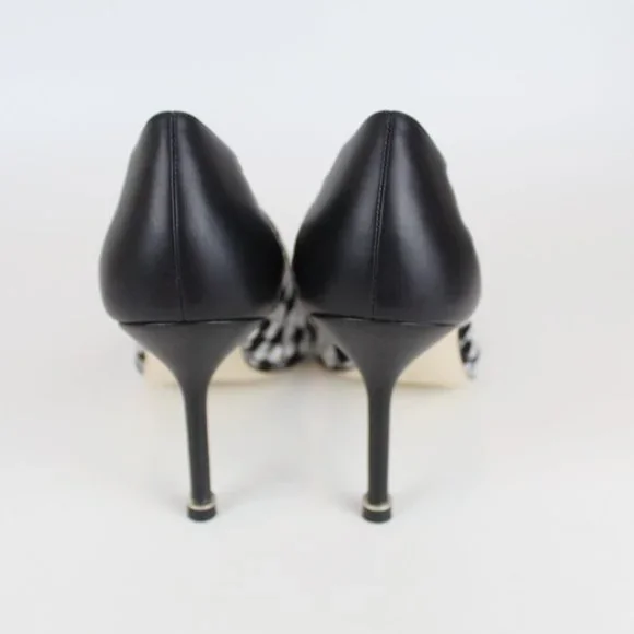 NEW MANOLO BLAHNIK Hangisi Mid-Heel Satin & Lace Pumps - Picture 11 of 13